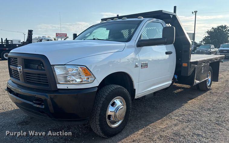 2012 Dodge Ram 3500 flatbed pickup truck - NU9618