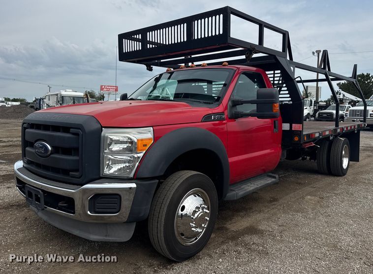2012 Ford F450 Super Duty flatbed truck - NU9664