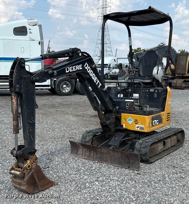 2018 John Deere 17G mini excavator - DX5809
