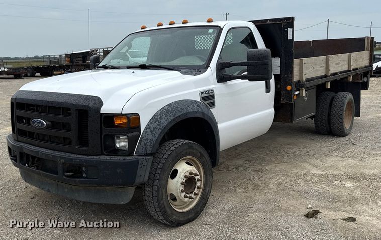 2008 Ford F450 Super Duty dump flatbed truck - DY8107