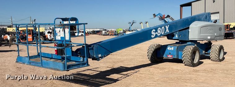 2012 Genie S-80X boom lift - EF6063