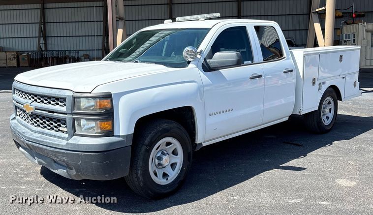 2014 Chevrolet Silverado 1500 Double Cab utility bed pickup truck - EU4652