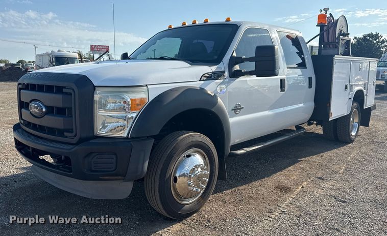 2012 Ford F550 Super Duty Crew Cab utility / service truck - NU9641