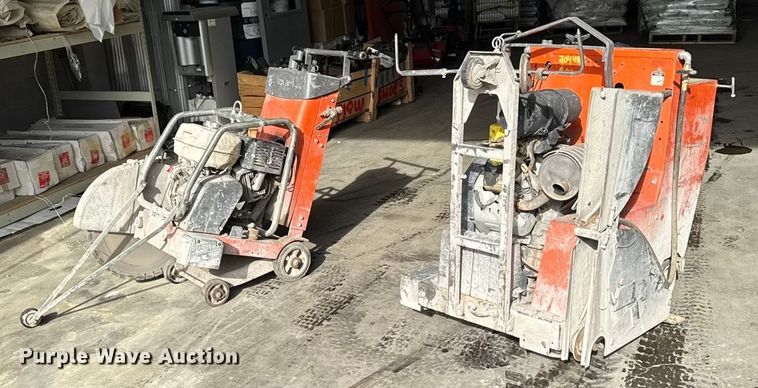 (2) concrete saws - EV4038