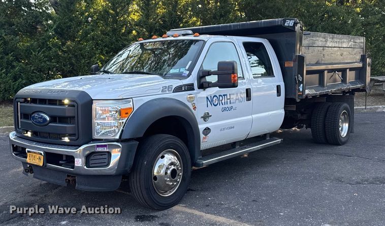 2016 Ford F550 Crew Cab dump truck - EV4116