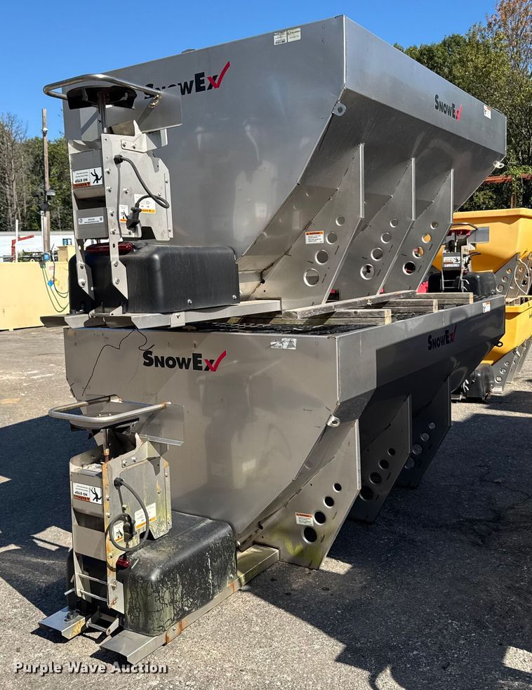 (2) SnowEx Helixx SS Hopper spreaders - EV4124