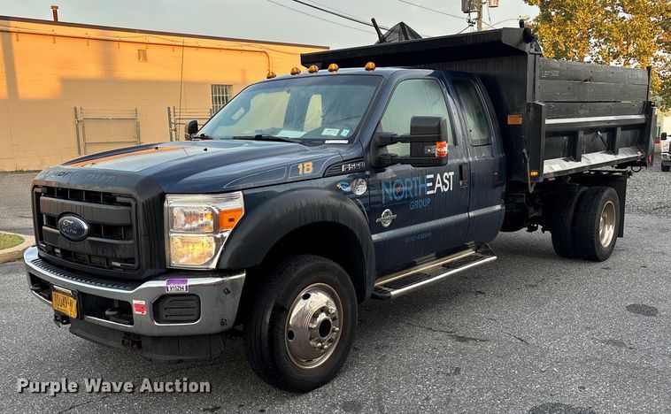 2016 Ford F550 SuperCab dump truck - EV5229