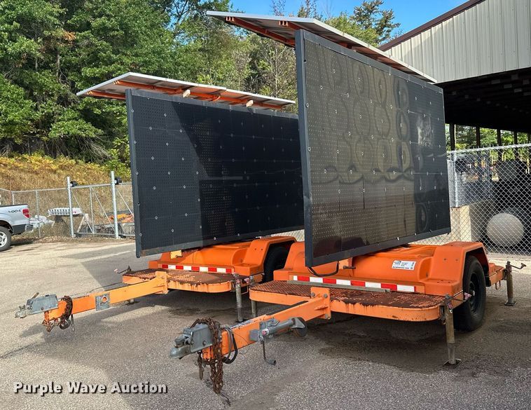 (3) Addco message board trailers - DT6407