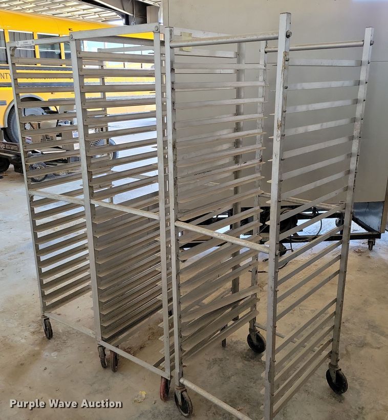 (3) New Age lunch room tray racks - DZ6682