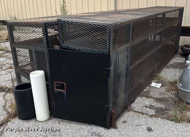 (2) steel storage shelves - EM8219