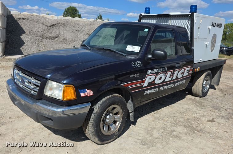 2001 Ford Ranger xlt SuperCab animal control pickup truck - FI0516