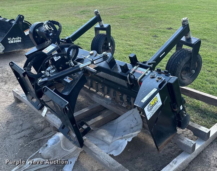 Kubota SR2772 skid steer power rake - EU6074