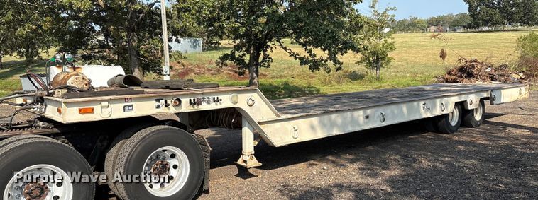 1987 Load King lowboy equipment trailer - DO1225