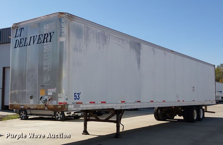 1996 Fruehauf dry van trailer - DU3655