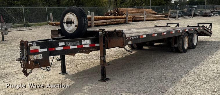 2009 Kiefer built Inc 2000 25 PT equipment trailer - EA1933