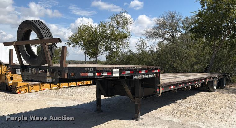 2013 Neville Built drop deck equipment trailer - ED5925