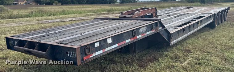 2001 Atoka Lowboy  drop deck oilfield trailer  - ER2460