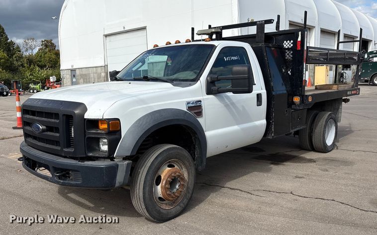 2008 Ford F450 Super Duty flatbed truck - EM6096