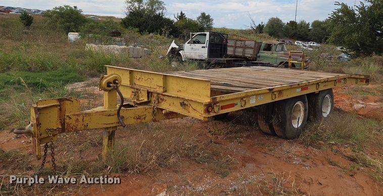 Shop built tilt deck equipment trailer - EU3858