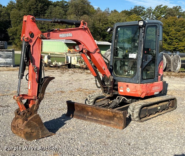 2015 Kubota U35-4 mini excavator - DU1421