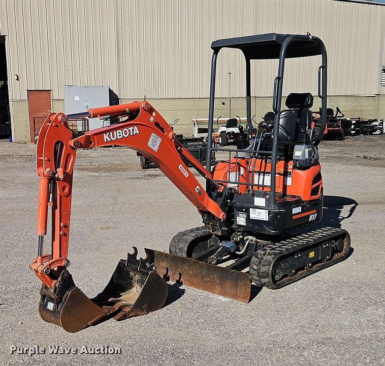 Kubota U17 Mini Excavator For Sale | Purple Wave Auction
