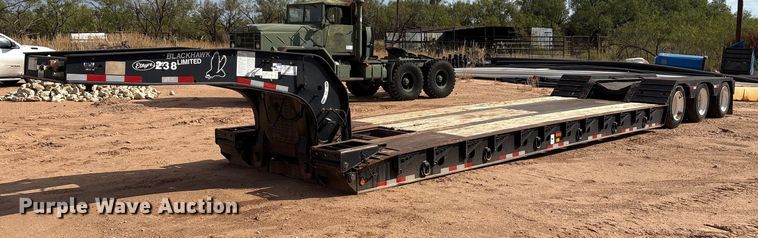 2011 Etnyre Blackhawk limited lowboy equipment trailer - EF6076