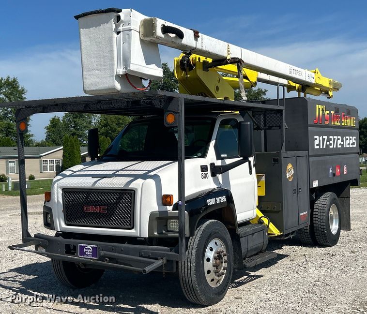 GMC C7500 Bucket Truck For Sale | Purple Wave Auction