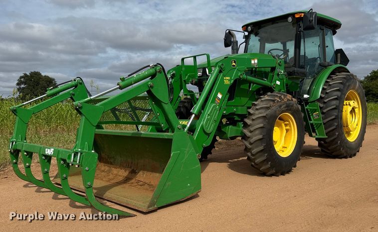2013 John Deere 6115D MFWD tractor - EM8372