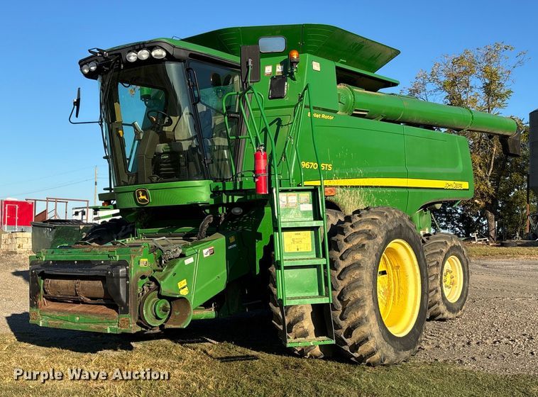 2010 John Deere 9670 STS RWA combine - EV3165