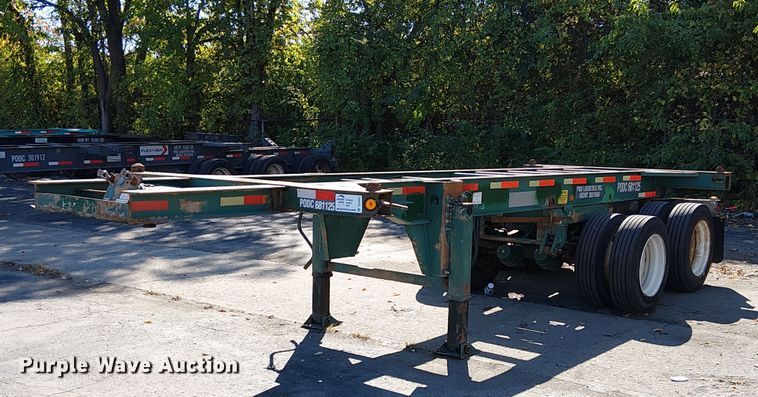 2002 Chassis King container trailer - DU3653