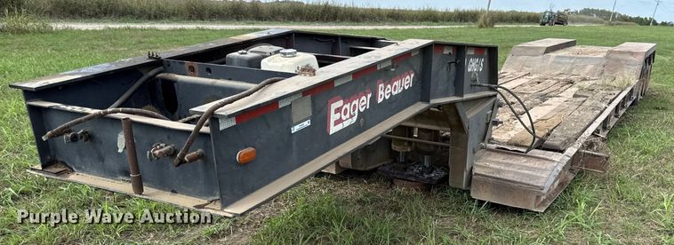 1987 Eager Beaver 40GHG/S lowboy equipment trailer - DY8258