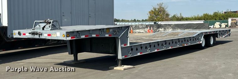 1998 Trail King TK70HT-462 drop deck hydraulic tail equipment trailer - ET3358