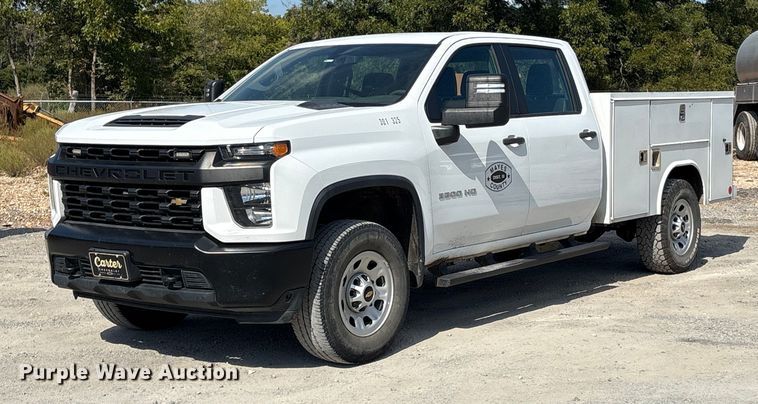 2021 Chevrolet Silverado 3500HD Crew Cab utility bed pickup truck - EV2506