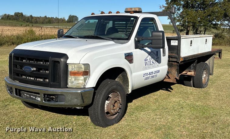 2009 Ford F350 Super Duty XL flatbed pickup truck - DU1490