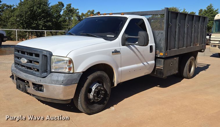 2006 Ford F350 Super Duty dump flatbed pickup truck - EU3894