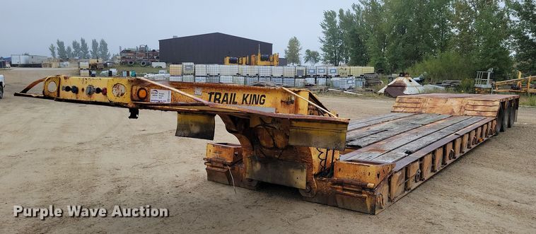 1993 Trail King lowboy equipment trailer - EA2569