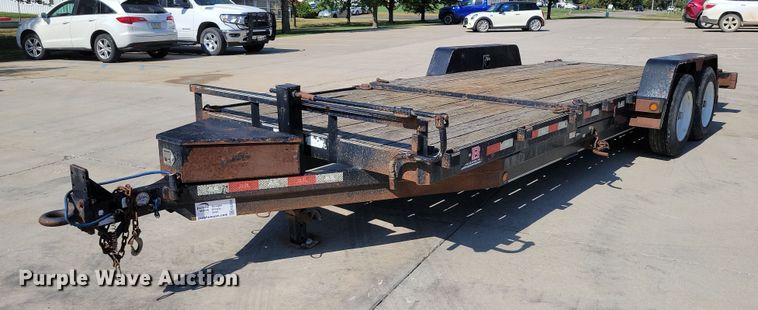 2014 Behnke Enterprises tilt deck equipment trailer - EA2600