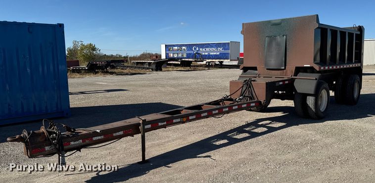 1997 Mar-Tech TEDSH14PP28W end dump pup trailer - EM2474