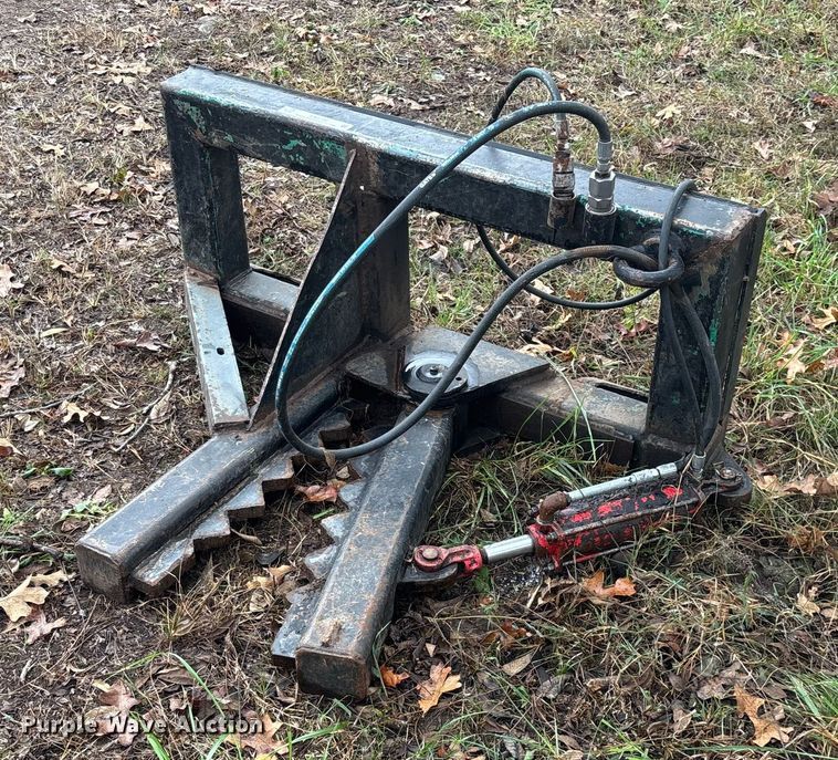 Shop built skid steer tree puller  - EN5702