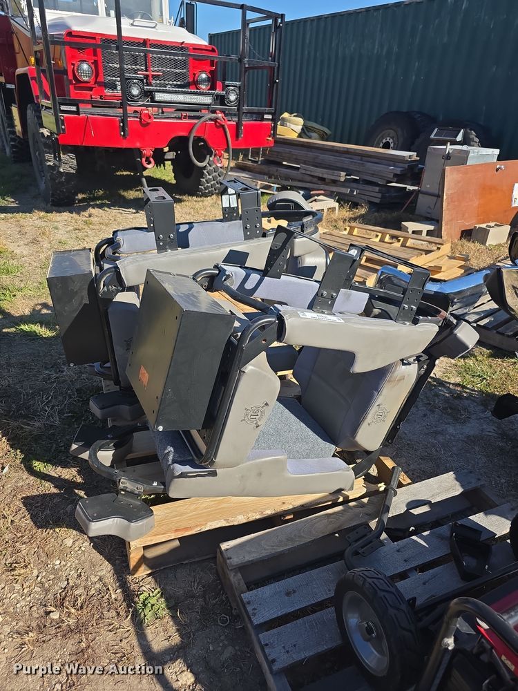 (4) fire truck rear seats - DZ3531