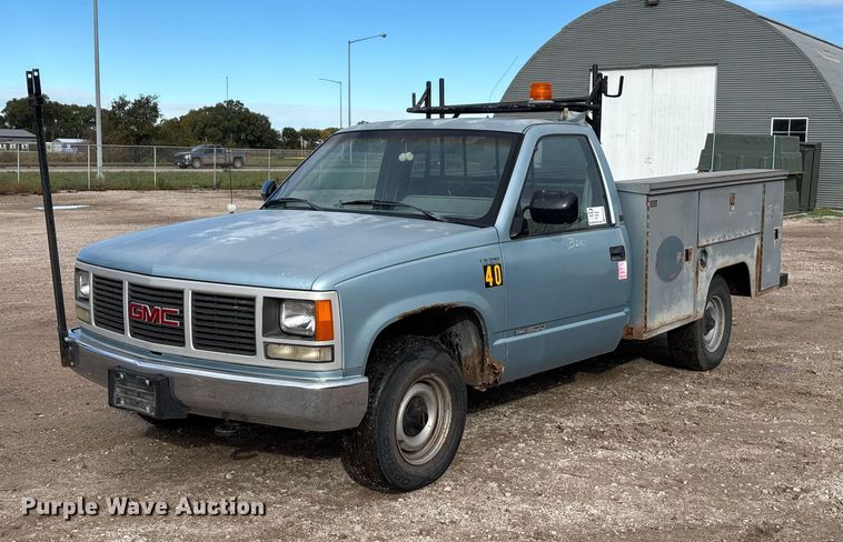 1989 GMC Sierra C1500 utility bed pickup truck - EE4234
