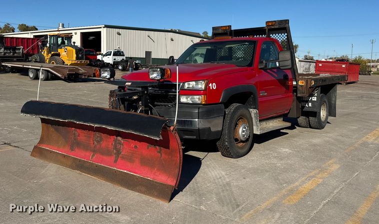 2007 Chevrolet Silverado 3500 dump flatbed pickup truck - EF2286