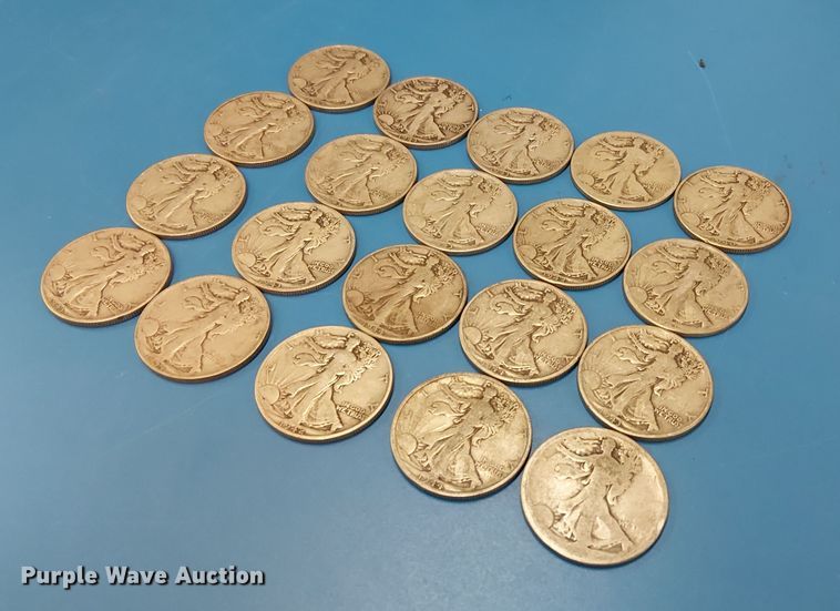 (20) Walking Liberty half dollars - EG8789