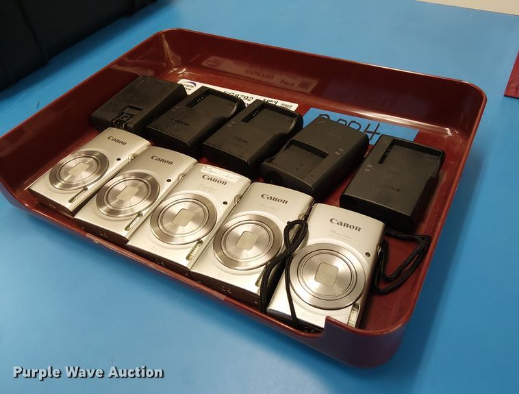 (5) Canon Powershot ELPH 180 cameras - EG8792