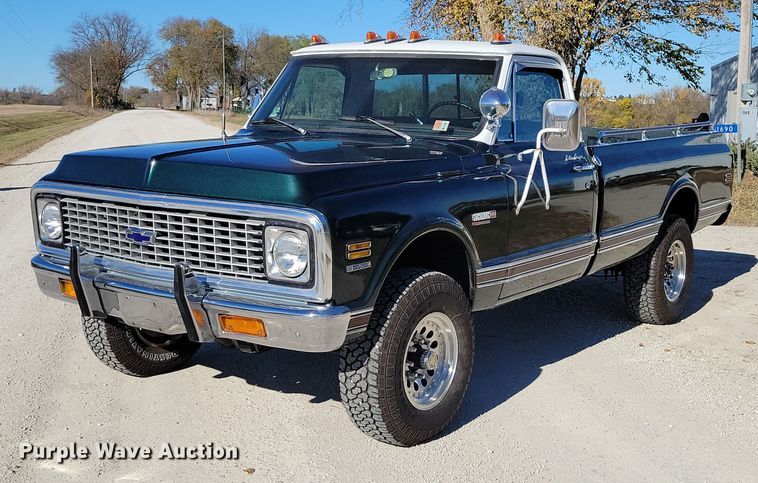 1972 Chevrolet K20 Super Custom Camper pickup truck - DX6625