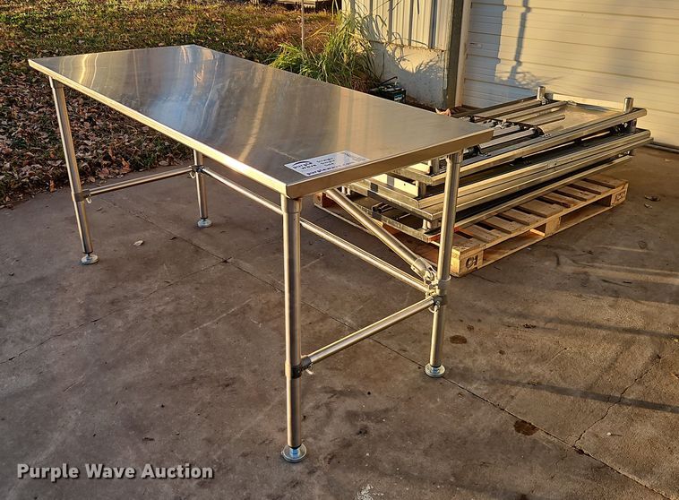 (5) John Boos stainless steel tables - EB8446