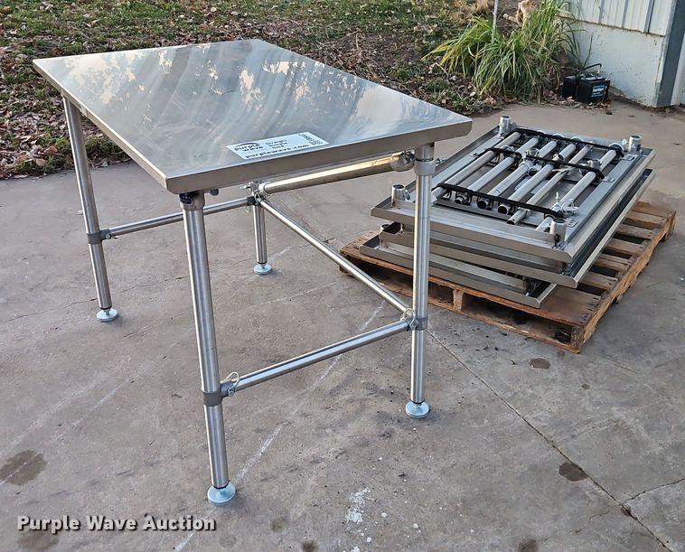 (4) John Boos ST6-3048SBK stainless Steel Tables - EB8447