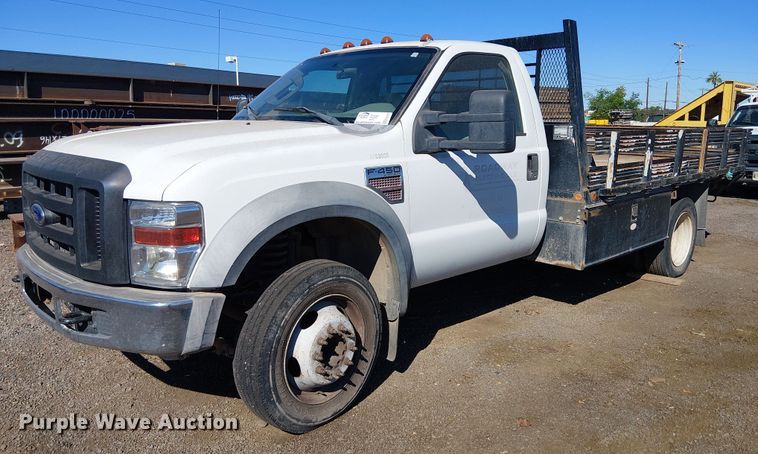 2008 Ford F450 Super Duty flatbed truck - EC1277