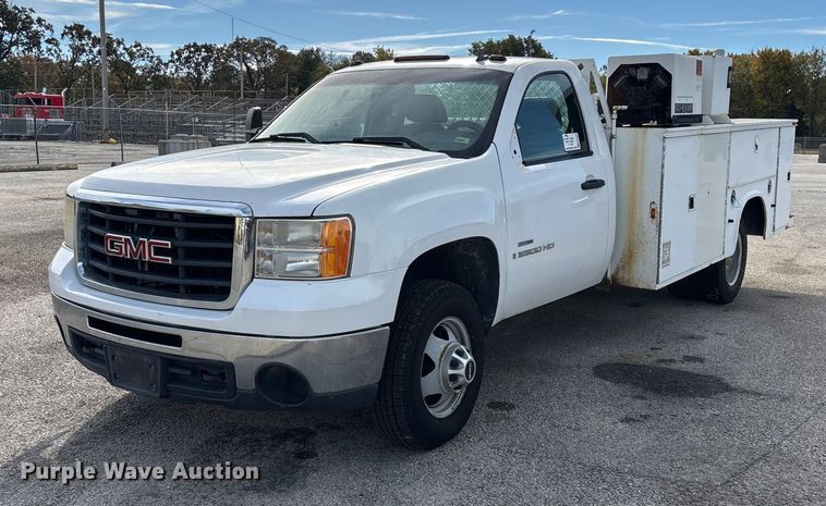 2008 GMC Sierra 3500HD utility bed pickup truck - ED2339