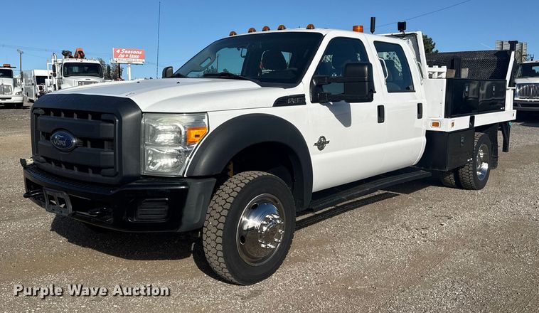 2015 Ford F450 Super Duty XL Crew Cab flatbed truck - EG1731